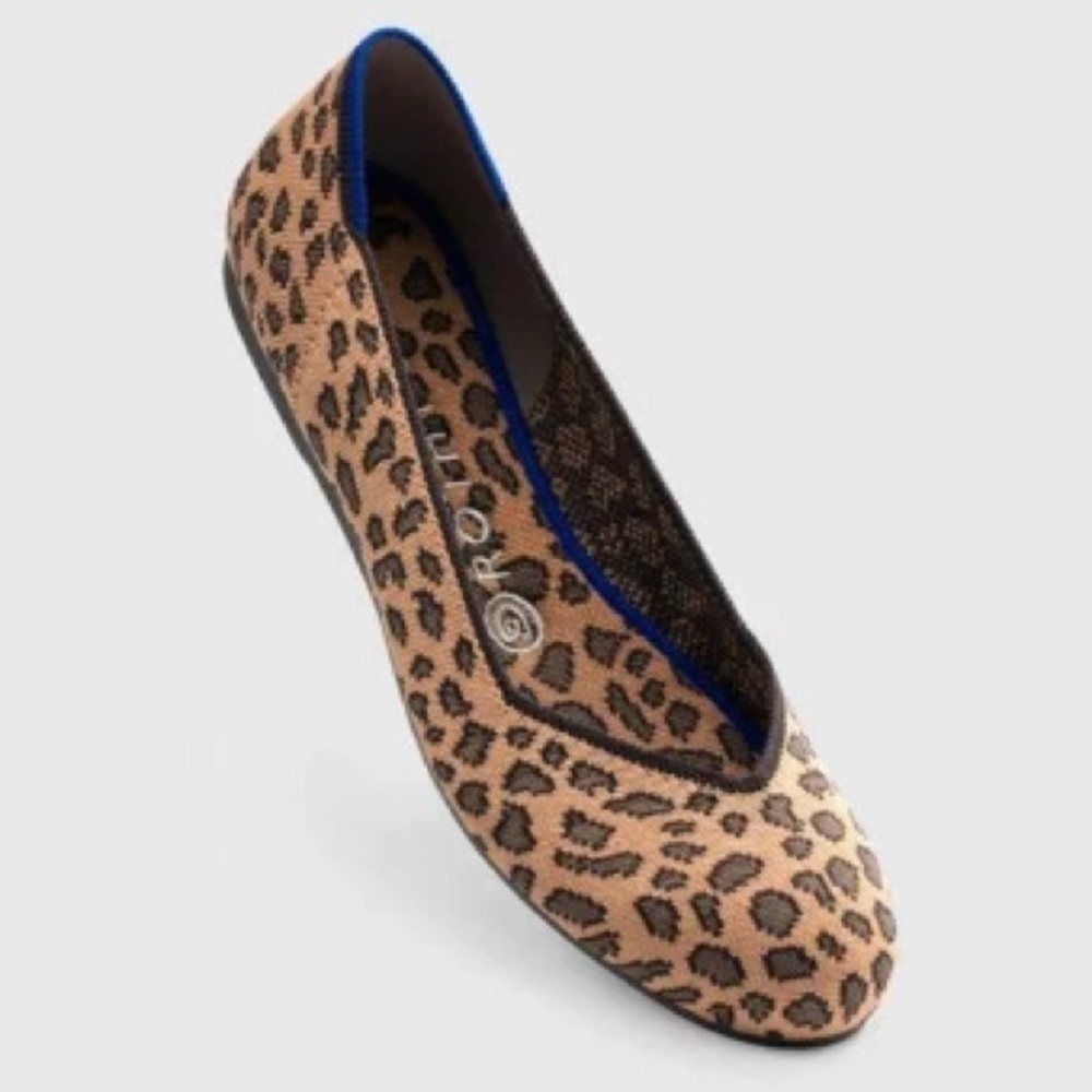 Rothy’s The Flat Round Toe in Animal Print Retired, Size 6.5